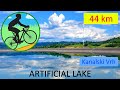 cycling in slovenia to artificial lake in kanalski vrh 44 km alpine world found on the way