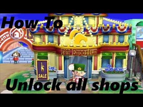 How To: Unlock all the Shops in ACNL