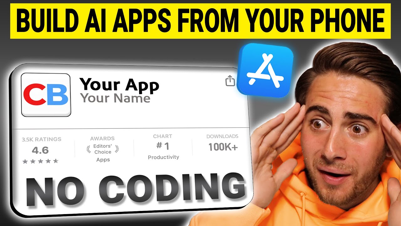 The EASIEST Way To Build a Mobile App From Your Phone in Minutes (mobile no code app builder)