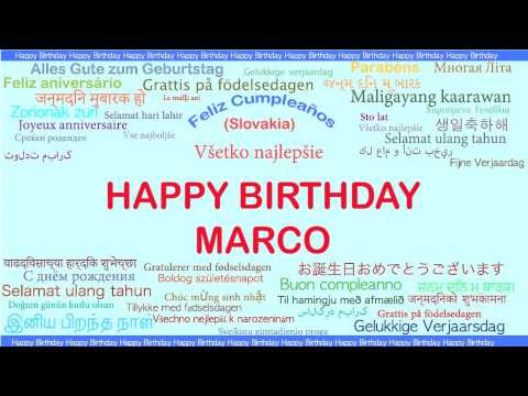 Marco   Languages Idiomas - Happy Birthday