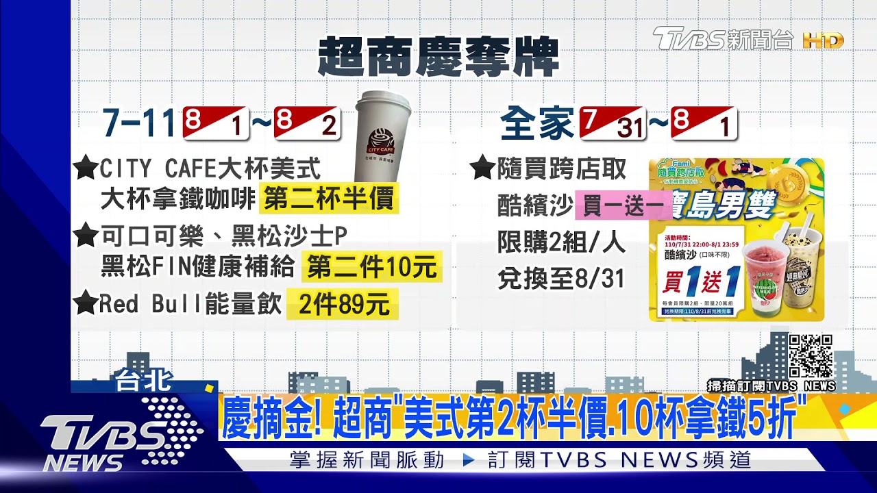 慶摘金！超商「美式第2杯半價、10杯拿鐵5折」