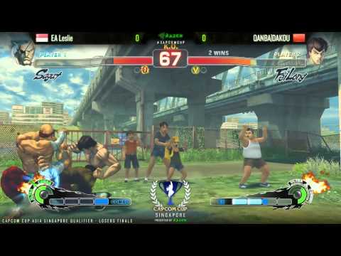 SSF4AE EA Leslie vs QANBA DAKOU  - CAPCOM-Cup Asia SINGAPORE Qualifiers