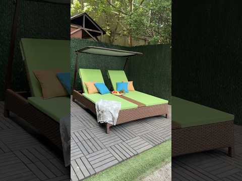 Шезлонг Плетений Ротангом 