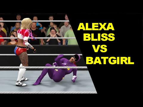 WWE 2K17 Alexa Bliss vs Batgirl