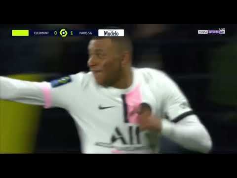 Amaizing Kylian Mbappe Lob goal,(messi assist) vs Clermont foot | HD (English commentary)