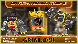 Mini World : Review - Transformer Skin | Grimlock | Buy Skin Get Free Mount !!!