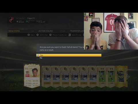 FIFA 15 NEW LEGEND!!! - HUGE NO LOOK DISCARD PACKS WITH MY BROTHER!