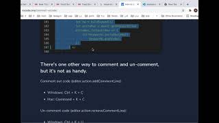 How to COMMENT or UNCOMMENT MULTIPLE LINES in VS CODE? Shortcut