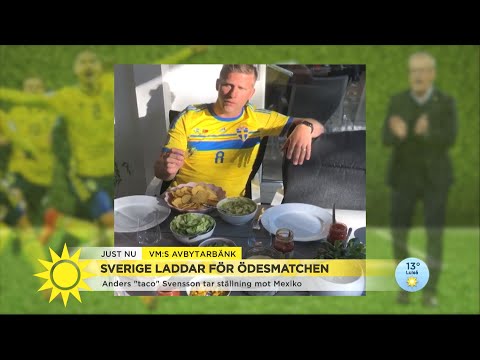 Hör Anders Svenssons taco-löfte inför kvällens ödesmatch - Nyhetsmorgon (TV4)