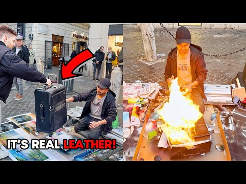 I Asked a Street Artist to Paint my Leather Suitcase...