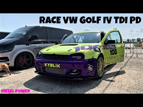 RACE CAR VW GOLF IV TDI PD FWD..ETC DIESEL POWER @ ON THE HILLS VW - DIESEL SPECIAL 1/4MILE|VORY TDI