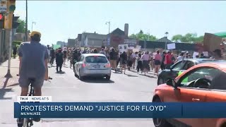 Protesters continue to march through Milwaukee in honor of George Floyd