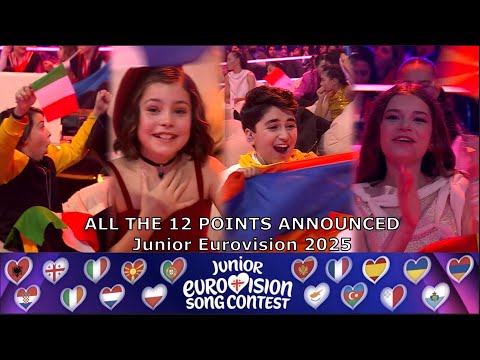 ALL THE 12 POINTS FROM THE JURY | JESC 2025 |