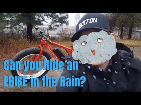 Can you ride an Ebike in the Rain?  Wet weather tricks and one thing to NEVER do!