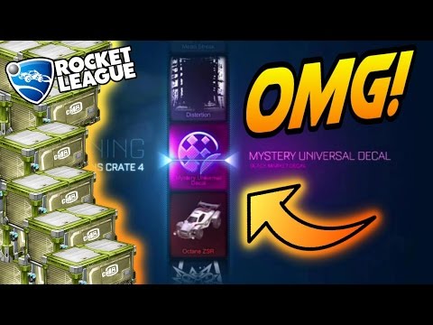 I GOT IT!!! - Huge  Rocket League Crate Opening (CC4 Mystery Decal) Video