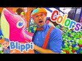 Slide Jump Learn Colors Blippi At LOL Kids Club 🛝