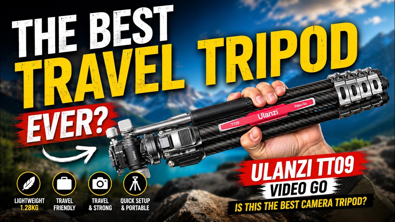 THIS IS THE BEST TRAVEL TRIPOD EVER! ULANZI TT09 VIDEO GO