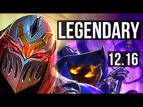 ZED vs VEIGAR (MID) | 15/1/6, 2.1M mastery, 7 solo kills, 1000+ games | EUW Master | 12.16