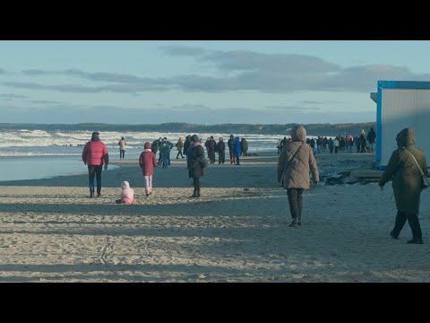 Sztorm na Bałtyku - Ustka grudzień 2025