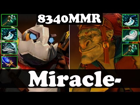Dota 2 - Miracle- 8340 MMR Plays Clockwerk And Batrider - Ranked Match Gameplay