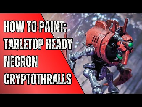 How to Paint Novokh Dynasty Necron Cryptothrall - Tabletop ready for beginners #warhammer40k