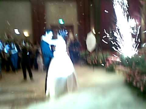 Dry Ice & Pyrotechnic used in wedding dance by Confetti & Celebration Services