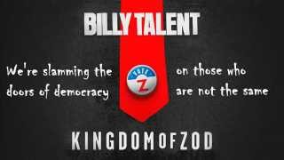 Billy Talent - Kindom Of Zod(lyric)