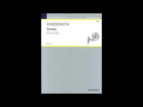 Hindemith Sonata 1st Mov tempo A (A=442) "Karaoke - Accompaniment"