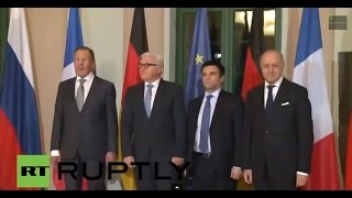 preview picture of video 'LIVE Press statement following 'Normandy format' talks in Berlin'