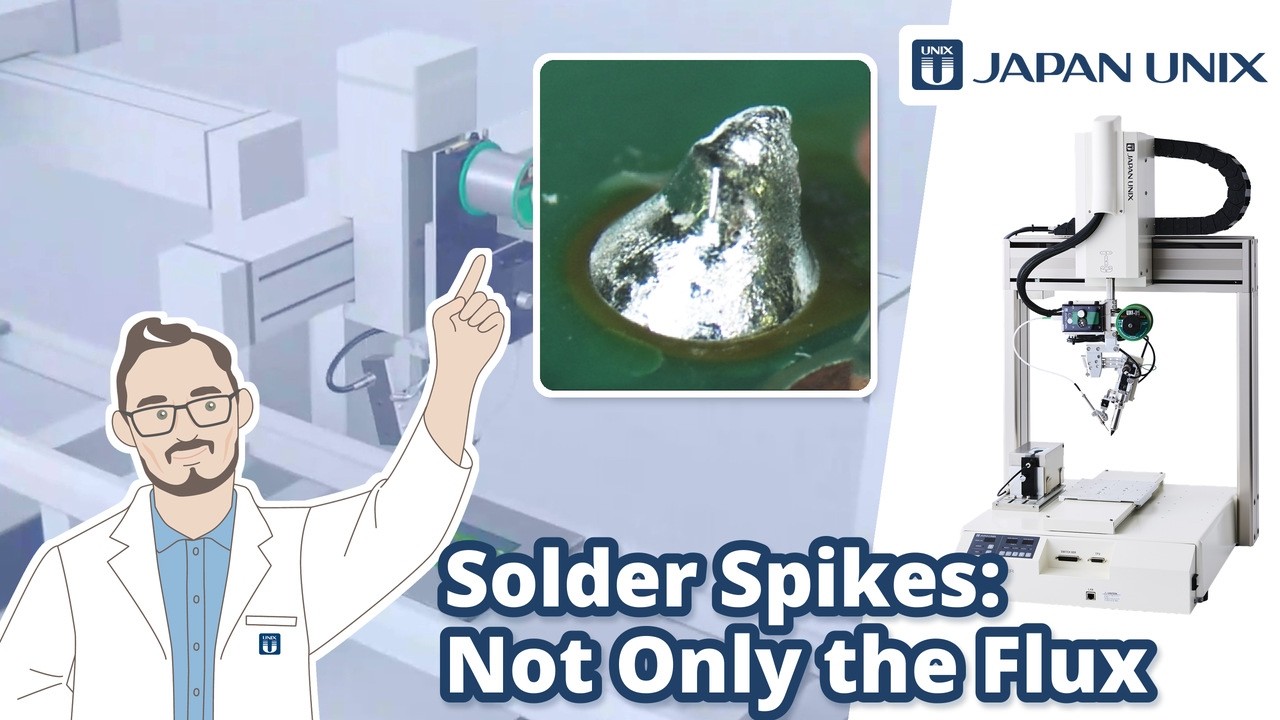 Video for this tech article: Solder Spikes in Automated Soldering: It's Not Only the Flux