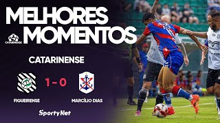 FIGUEIRA VENCE 2ª NO ESTADUAL! - Figueirense 1 x 0 Marcílio Dias - Melhores Momentos - Catarinense