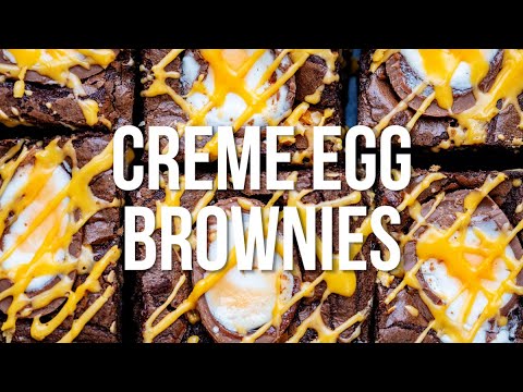 The BEST! Creme Egg Brownies | Supergolden Bakes