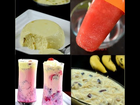 4 After Meal Dessert recipes | Indian dessert recipes | Eggless dessert recipes