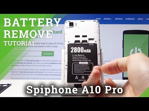 How to Perform Soft Reset on Spihone A10 Pro - Remove Battery / Open Back Cover