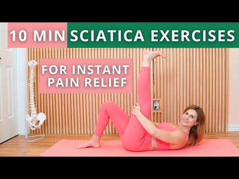 10 MIN SCIATICA PAIN RELIEF EXERCISES | SCIATICA TREATMENT AND EXERCISES FOR SCIATIC NERVE PAIN