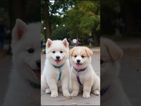 fluffy puppies funny video #puppy #cute #cutedog #dog #animals #pets #shorts