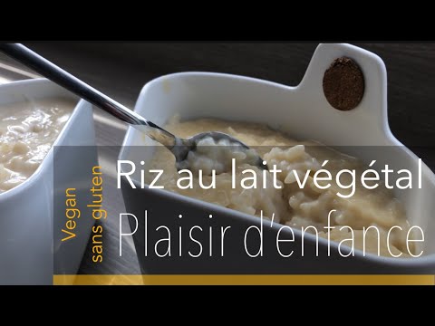 Riz au lait - saveur d’enfance - au lait végétal -