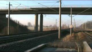 preview picture of video 'ICE and Intercity-trains at high-speed in Möringen'