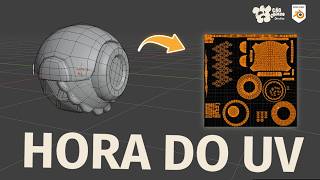 Do modelo à textura! Criando o UV do Bomb-B no Blender