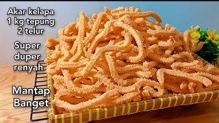 Download lagu Kue akar kelapa 1 kg tepung gurih super renyah mp3 Download lagu Kue akar kelapa 1 kg tepung gurih super renyah mp3