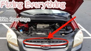 2005-2010 Kia Sportage 2.7L How To Change The Radiator (Complete Guide)