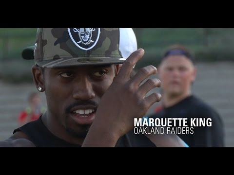NFL Punter Marquette King Demonstrates at Kohl's Kicking Elite Camp