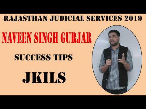 JKILS Law Institute - Naveen Singh Gujar sharing success tips