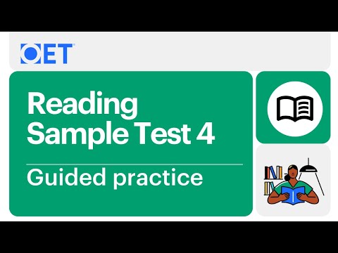 OET Reading Sample Test 4 - Guided Practice