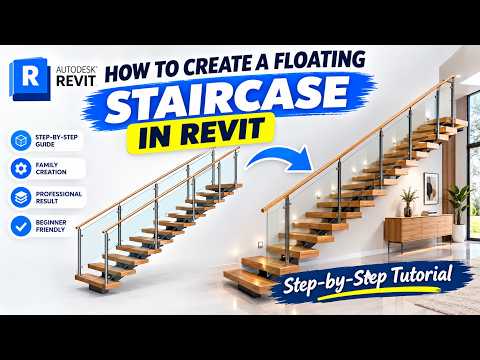 How to Create a Floating Staircase in Revit | Step-by-Step Tutorial