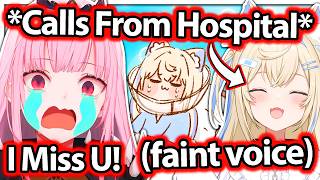 Fuwawa calls Calli from The Hospital and melts everyone's heart 【Hololive】