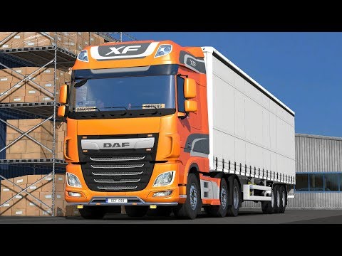 ETS2 1.28 public beta DAF XF106 Trip to Linköping