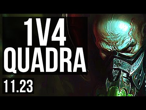 URGOT vs LUCIAN (TOP) | 1v4 Quadra, 14 solo kills | EUW Master | 11.23