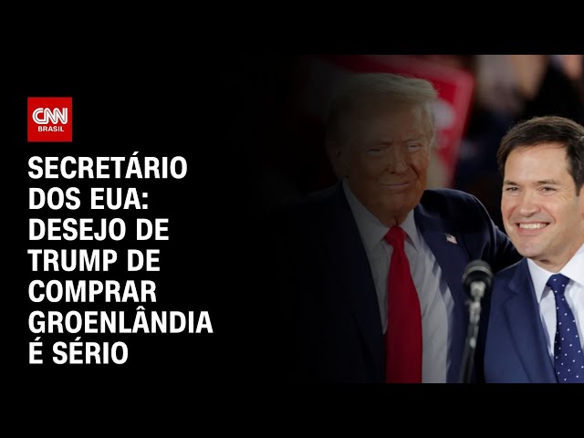Secretário dos EUA: Desejo de Trump de comprar Groenlândia é sério | CNN NOVO DIA