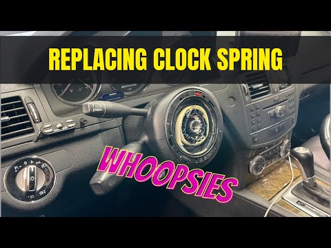 Replacing Clock Spring on Mercedes - Steering Wheel buttons didn't work
